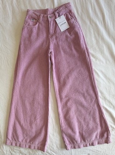 Ladies pink corduroy trousers - pink,