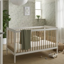 Nola Cot Bed - White / Natural