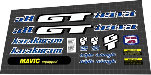 1995 karakoram decal - gt, set