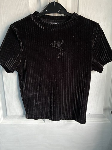 Disturbia cropped velvet - disturbia,