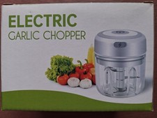 PORTABLE FOOD CHOPPER GRINDER BLENDER 3 steel blade cutter 250ml USB charged