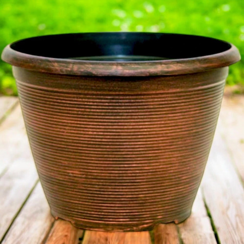 6cm bronze planter - 39.6cm, pot