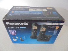 PANASONIC KX-TGC262 DIGITAL CORDLESS TWIN PHONES & ANSWERING MACHINE - NEW/BOXED