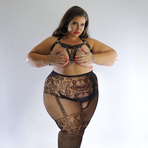 Plus size 36 fishnet - plus,