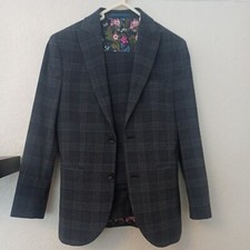 Boys Next Pin Stripped Suit Grey mix