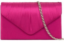 Pink Clutch Bag Ladies Cerise
