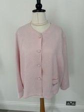 M&S Pink Ladies Quilted House Bed  Jacket. 16/28. MR25746