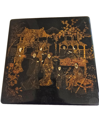 Vintage japanese black lacquer - vintage,
