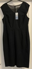 BNWT Marks And Spencer Linen Mix Black Dress. Size 14