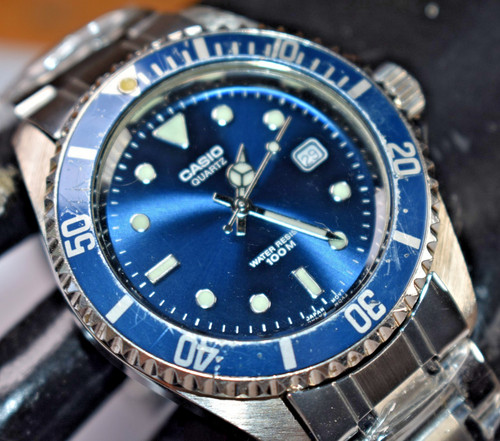 Casio mtd 1010 blue - mtd-1010,