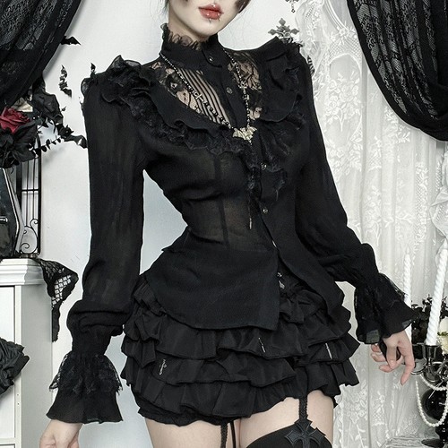 Women gothic victorian lace - women,