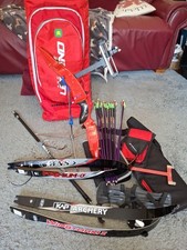 Left Handed Recurve Bow KAP Challenger 23" Carbon Fiber Limbs X2 Complete Set