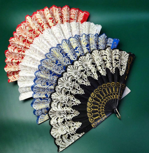 Hand fan held - fan, tela