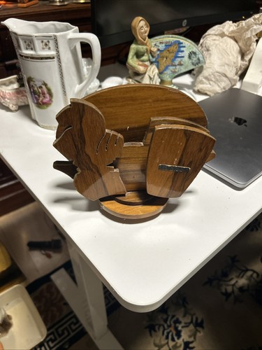 Wooden desk tidy - tidy, letter