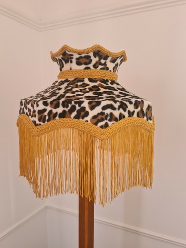 Leopard print mustard