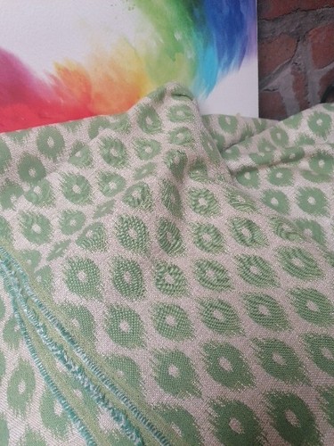 Ikat spot cotton linen blend - spot,