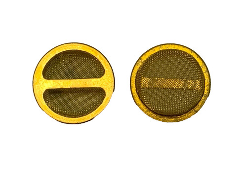 Brass mesh petrol - brass,