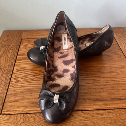 Women guess black leather - women’s,
