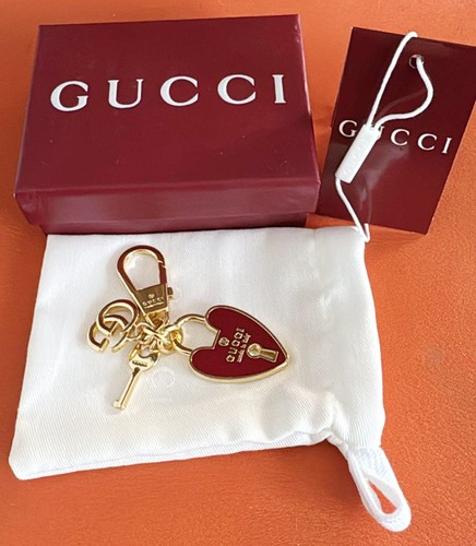 Gucci red heart keyring - heart, key