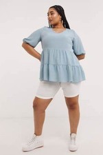 Simply Be Washed Blue Linen