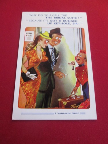 Saucy seaside postcard unused - saucy,