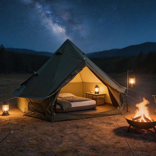 Season bell tent with - bell,