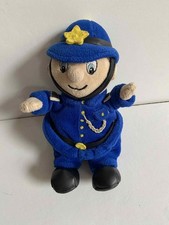 Noddy Toyland Mr Plod Policeman Plush Soft Beanie Toy