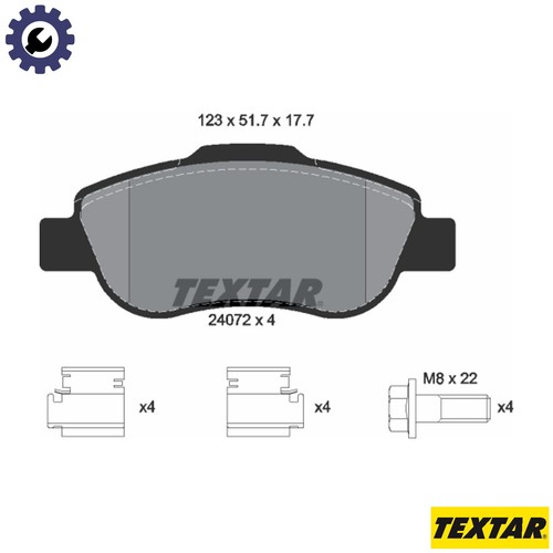 Brake pad set disc - brake,