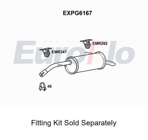 Rear muffler silencer insert - silencer,