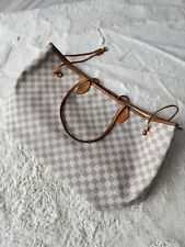 LOUIS VUITTON Neverfull GM Damier Azur Canvas Beige - Dust Bag - broken handle 