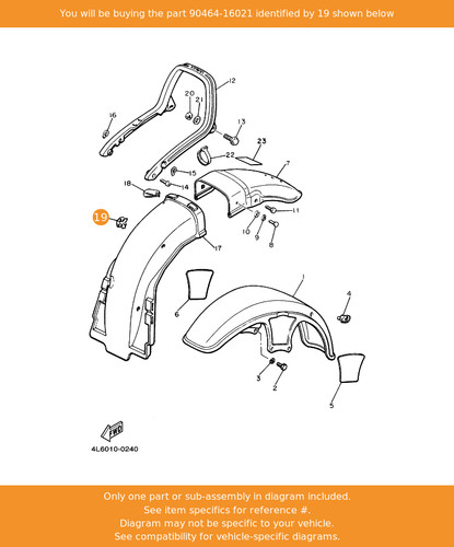 Yamaha clamp 90464 16021 - yamaha, 90464-16021