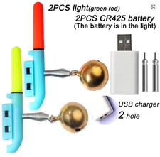 2 PCs LED Sea Fishing Rod Tip