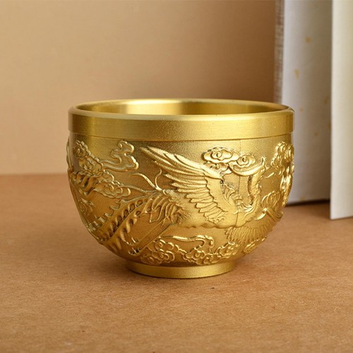 Brass feng shui - shui, teacup