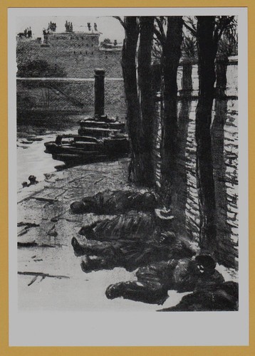1964 homeless night paris - homeless,