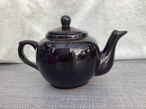 Vintage dark brown glazed - vintage,