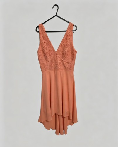 Apricot lace high low - apricot,