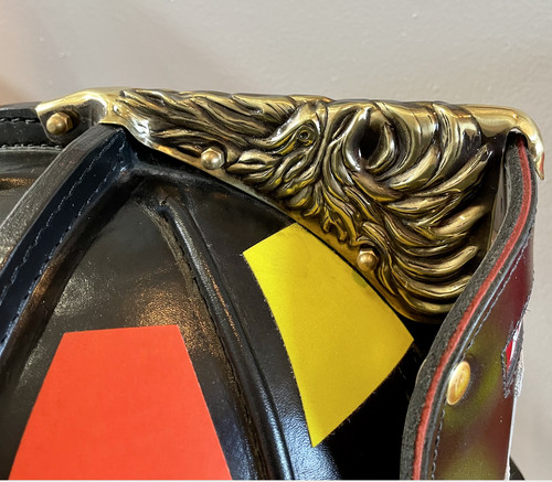 Phenix brass fire helmet