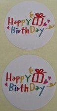 20 x Happy Birthday Peel Off