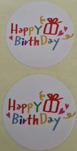 Happy birthday peel off - 20,