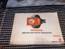Honda CB50J factory parts list no2