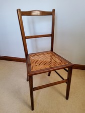 Antique Edwardian Chair with Bergere / Cane Seat