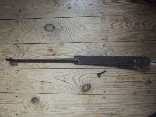 Antique iron farm gate pull - iron,