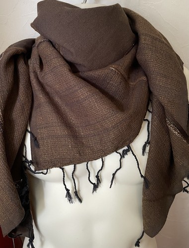Scarf casual brown with - casual,,