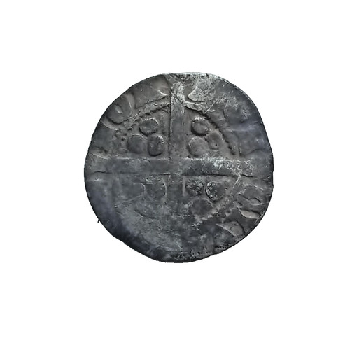 Medieval hammered silver long - medieval,