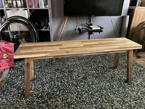 Solid acacia wood ikea skogsta - wood,