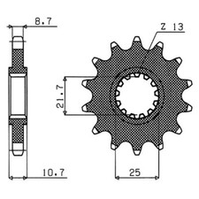 PITCH SPROCKET 532 - Z 16