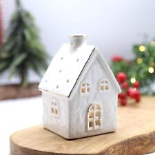 Ceramic White Tealight House