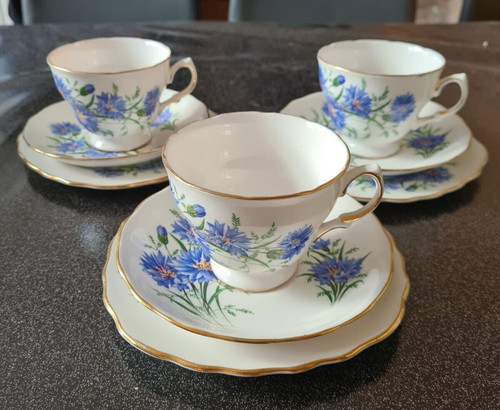 Royal vale cornflower bone - royal,