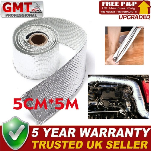 Silver exhaust thermal wrap - silver,