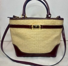Vtg Etienne Aigner Woven Straw